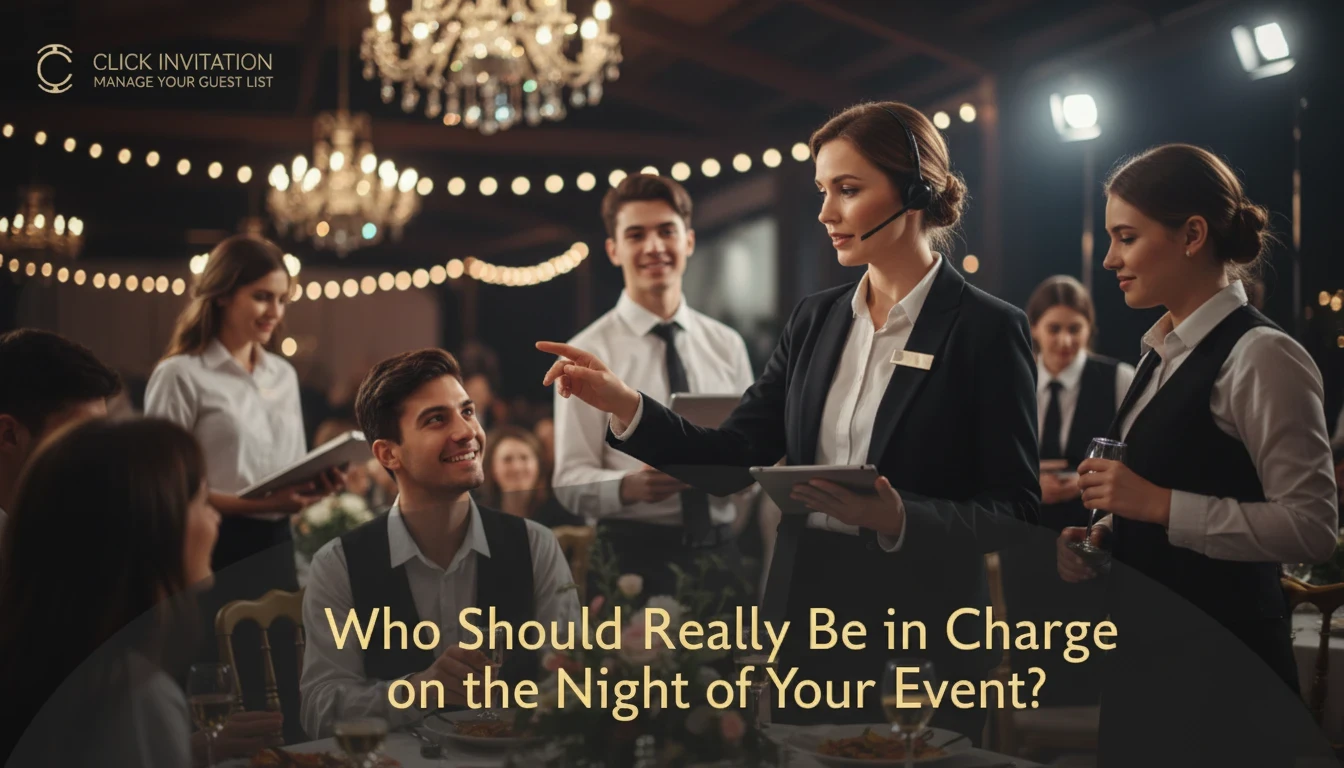 Who Should Really Be in Charge on the Night of Your Event?
