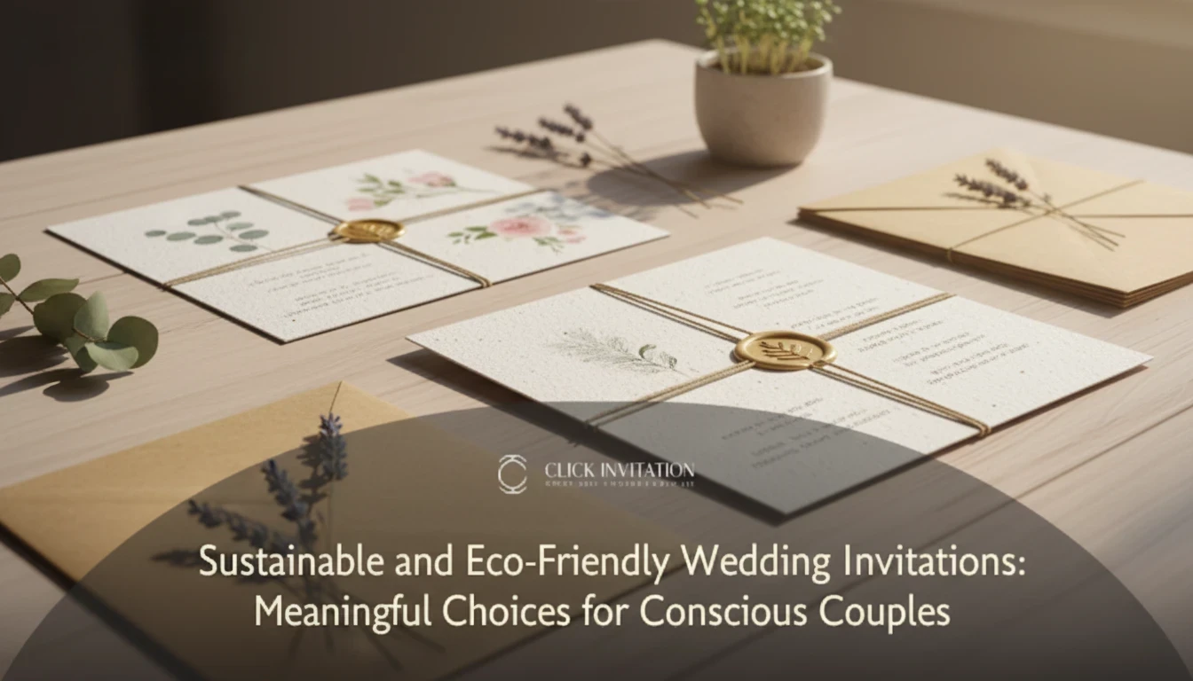 Sustainable and Eco-Friendly Wedding Invitations: Meaningful Choices for Conscious Couples