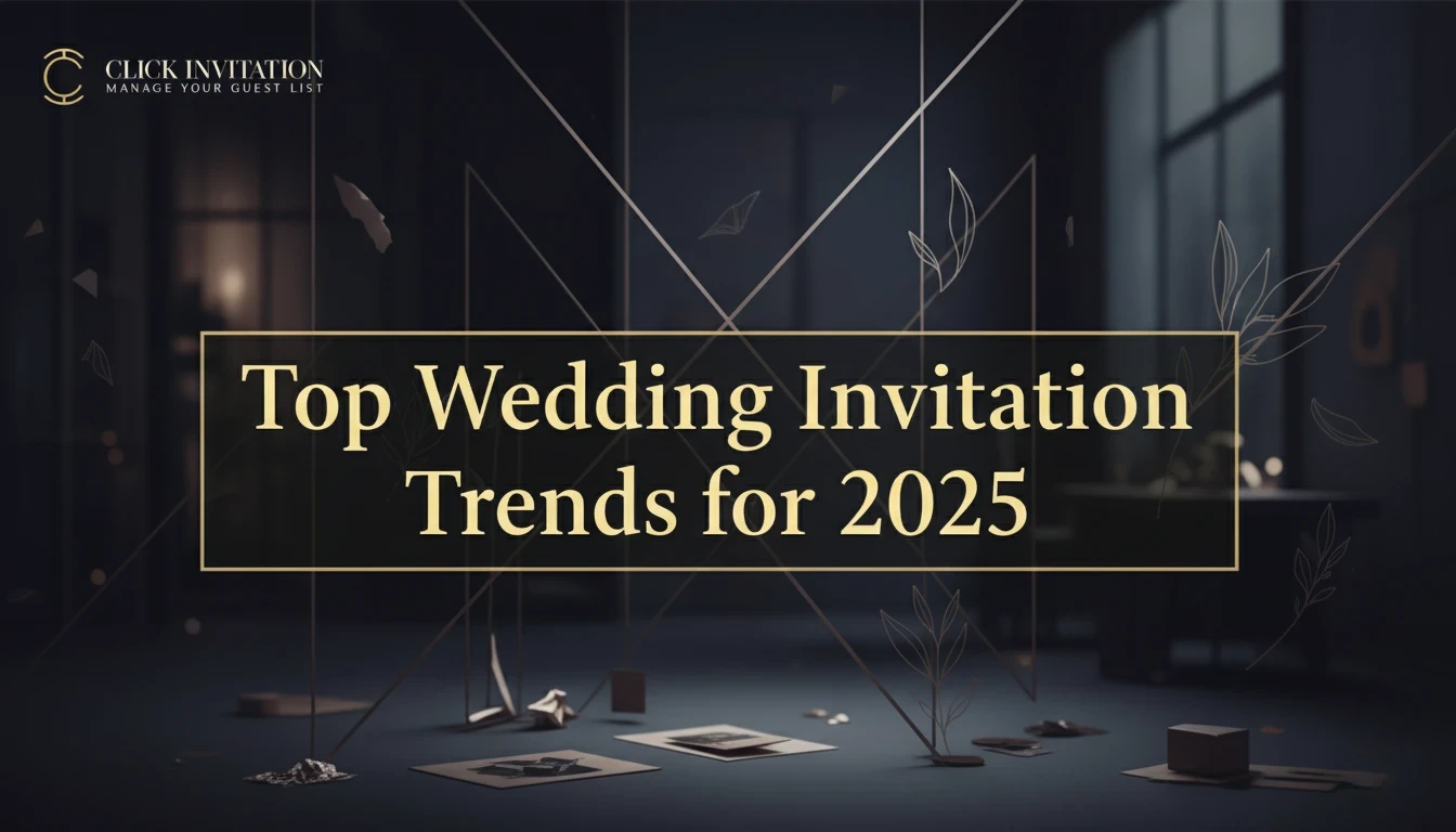 Top Wedding Invitation Trends for 2025