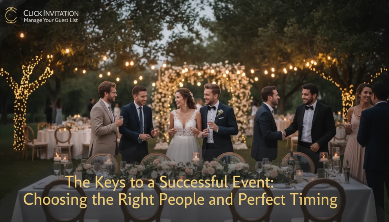 The Keys to a Successful Event: Choosing the Right People and Perfect Timing