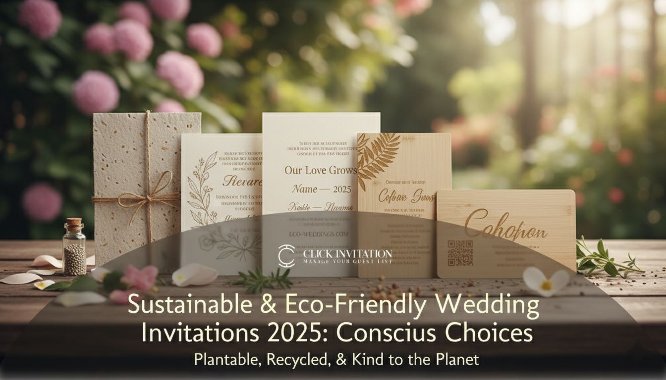 Sustainable & Eco-Friendly Wedding Invitations 2025: Conscious Choices