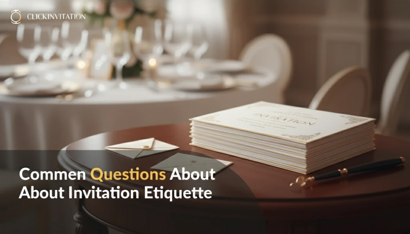 Common Questions About Invitation Etiquette