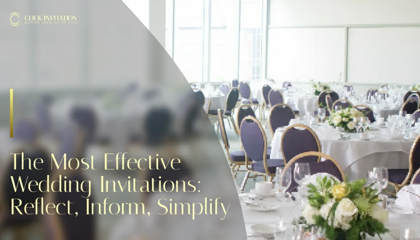 The Most Effective Wedding Invitations: Reflect, Inform, Simplify
