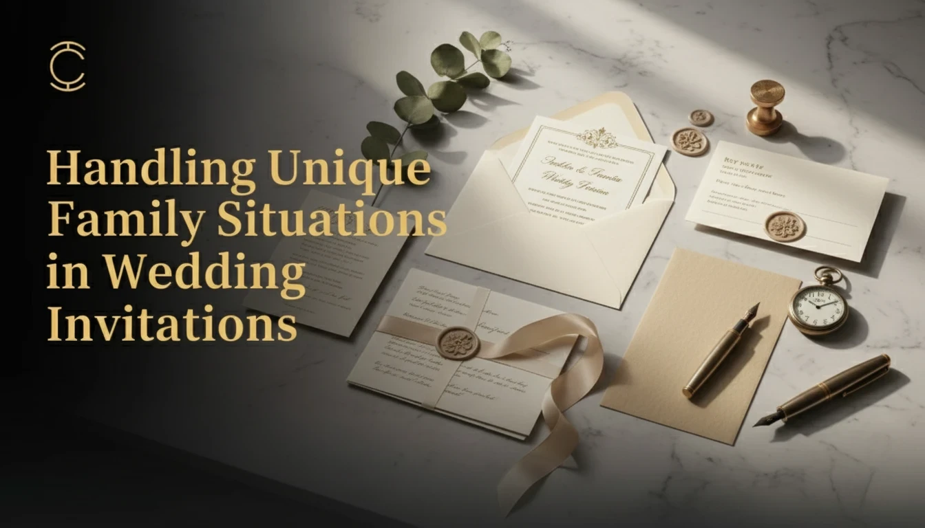 Handling Unique Family Situations in Wedding Invitations