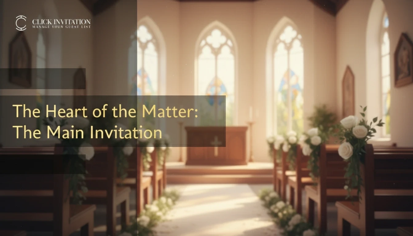The Heart of the Matter: The Main Invitation