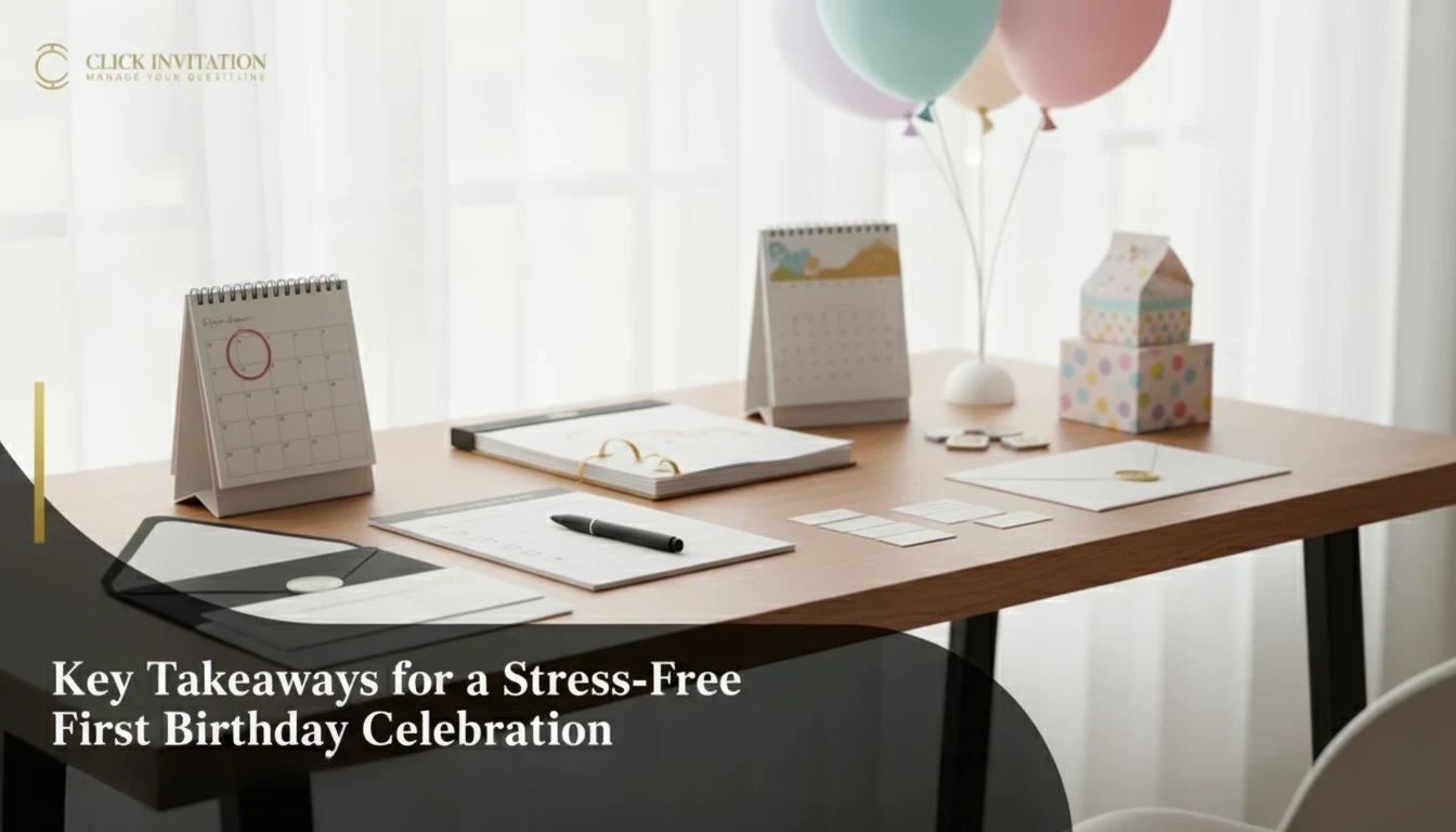 Key Takeaways for a Stress-Free First Birthday Celebration