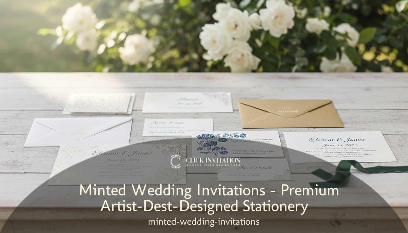 Minted Wedding Invitations – Premium Artist-Designed Stationery