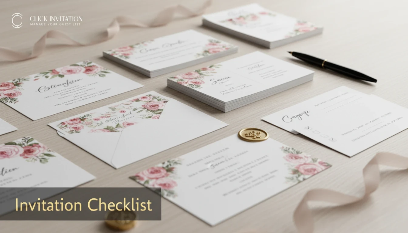 Invitation Checklist
