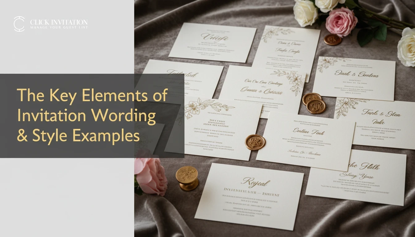 The Key Elements of Invitation Wording & Style Examples