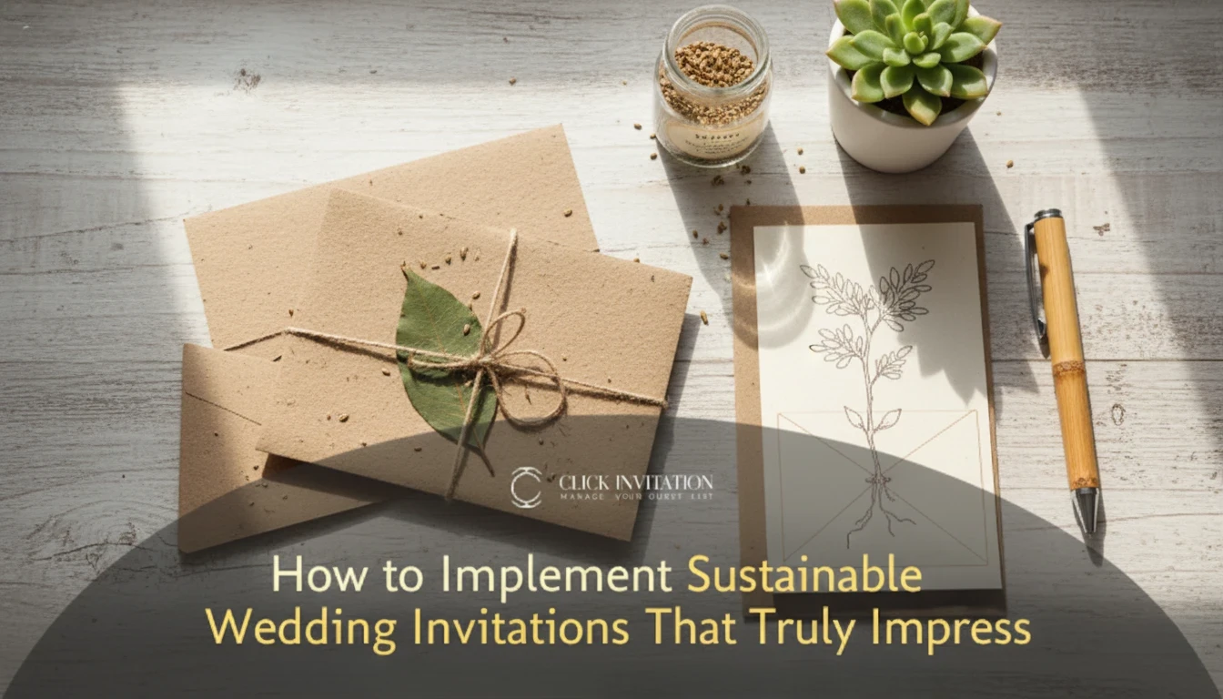 How to Implement Sustainable Wedding Invitations That Truly Impress