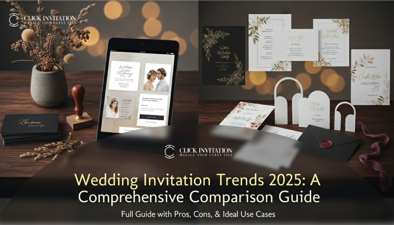 Wedding Invitation Trends 2025: A Comprehensive Comparison Guide