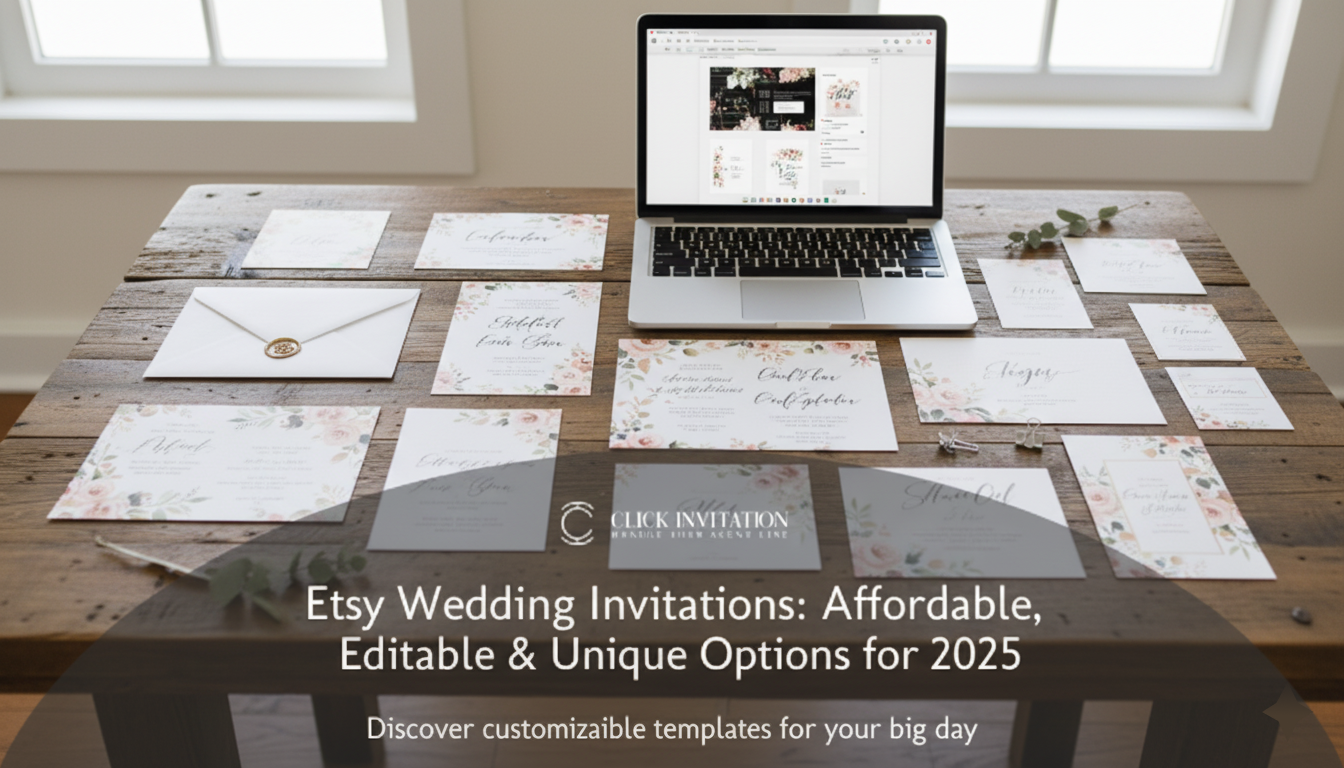 Etsy Wedding Invitations: Affordable, Editable & Unique Options for 2025