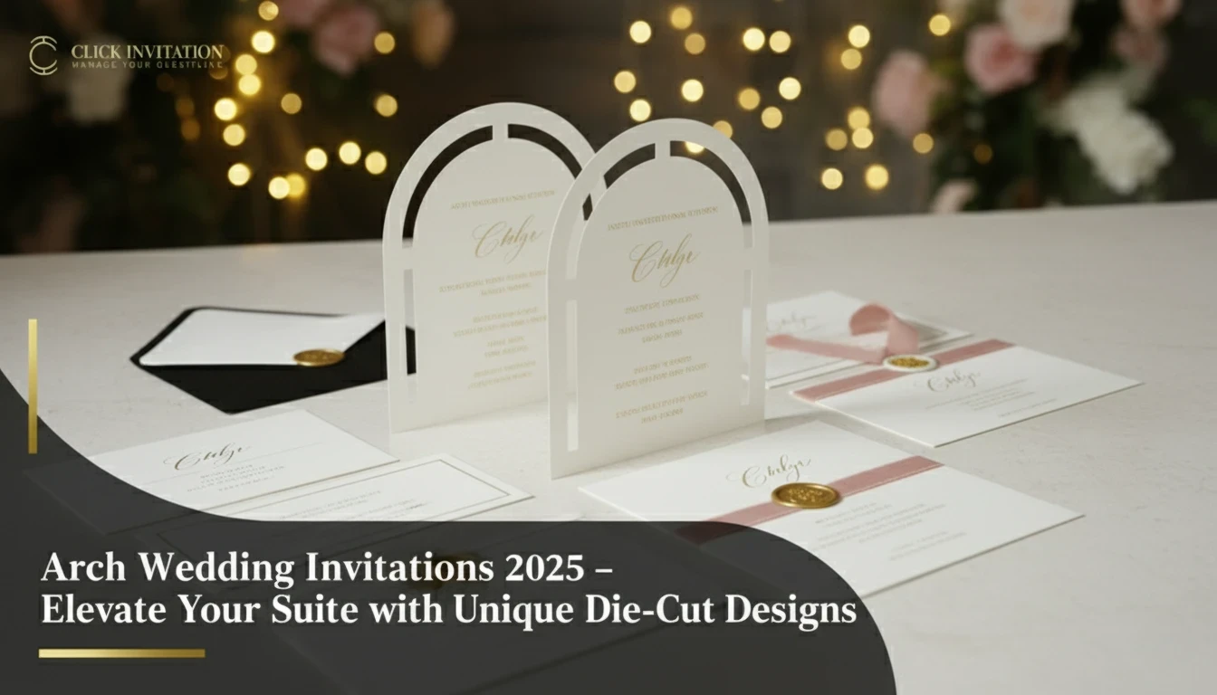 Arch Wedding Invitations 2025 – Elevate Your Suite with Unique Die-Cut Designs