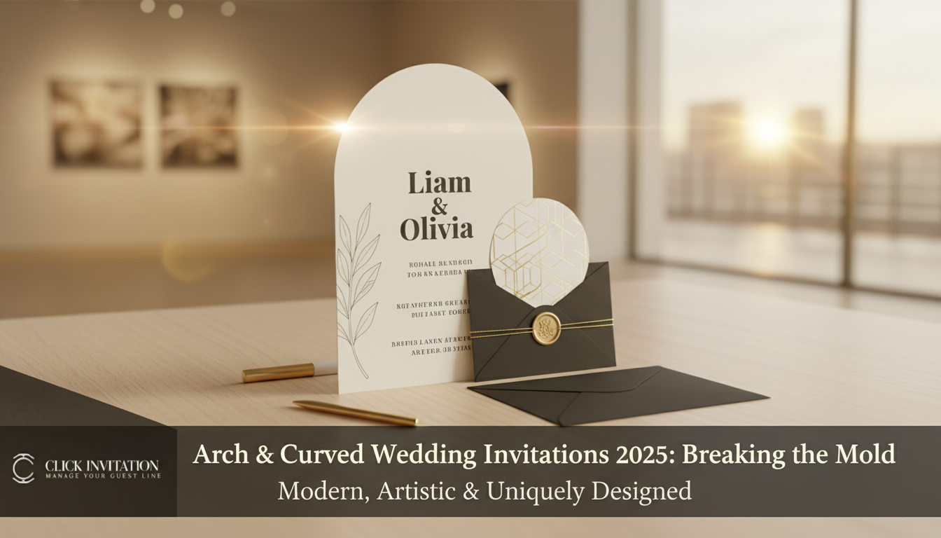 Arch & Curved Wedding Invitations 2025: Breaking the Mold
