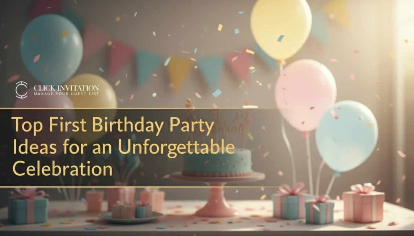Top First Birthday Party Ideas for an Unforgettable Celebration