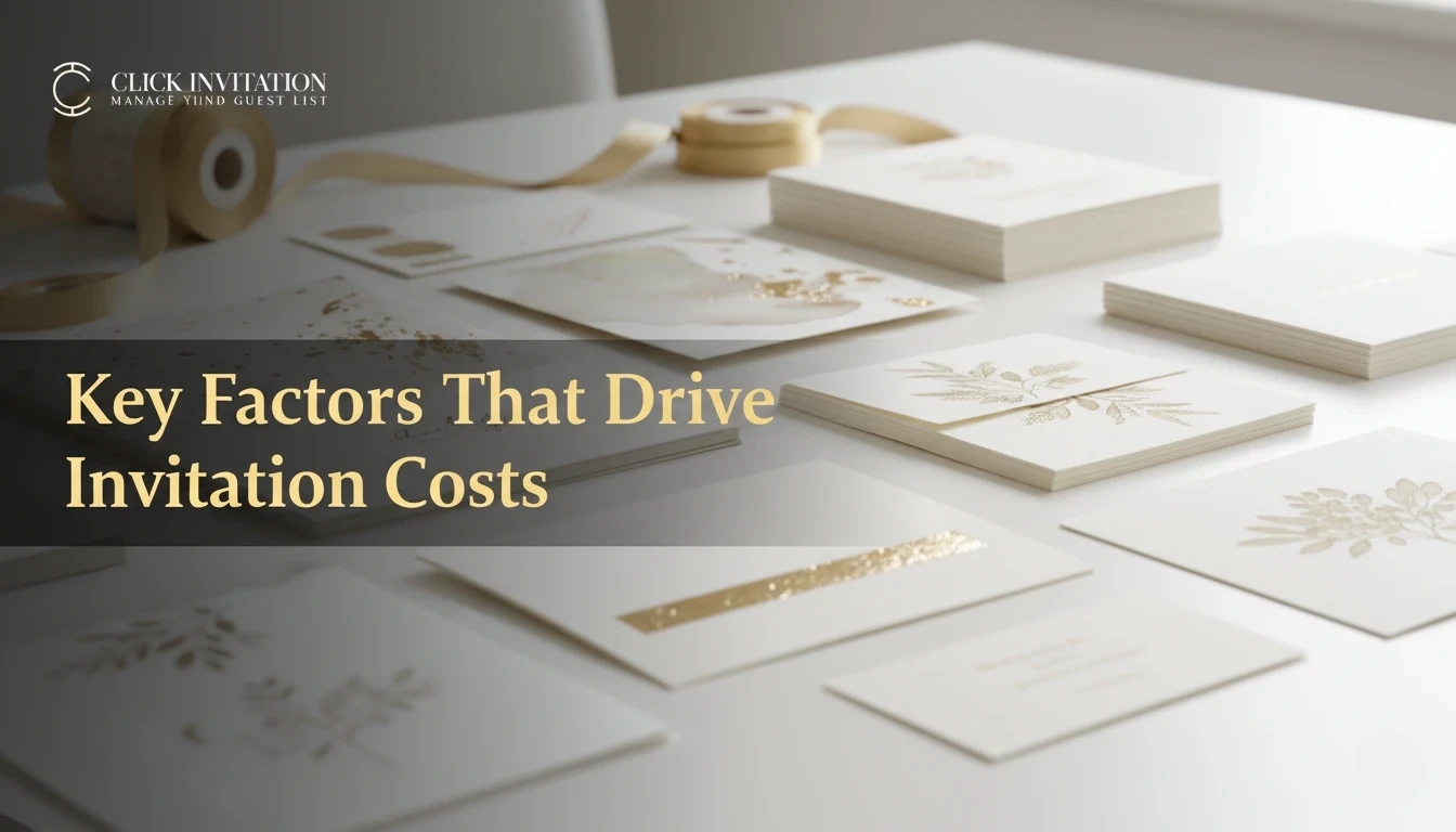 Key Factors That Drive Invitation Costs