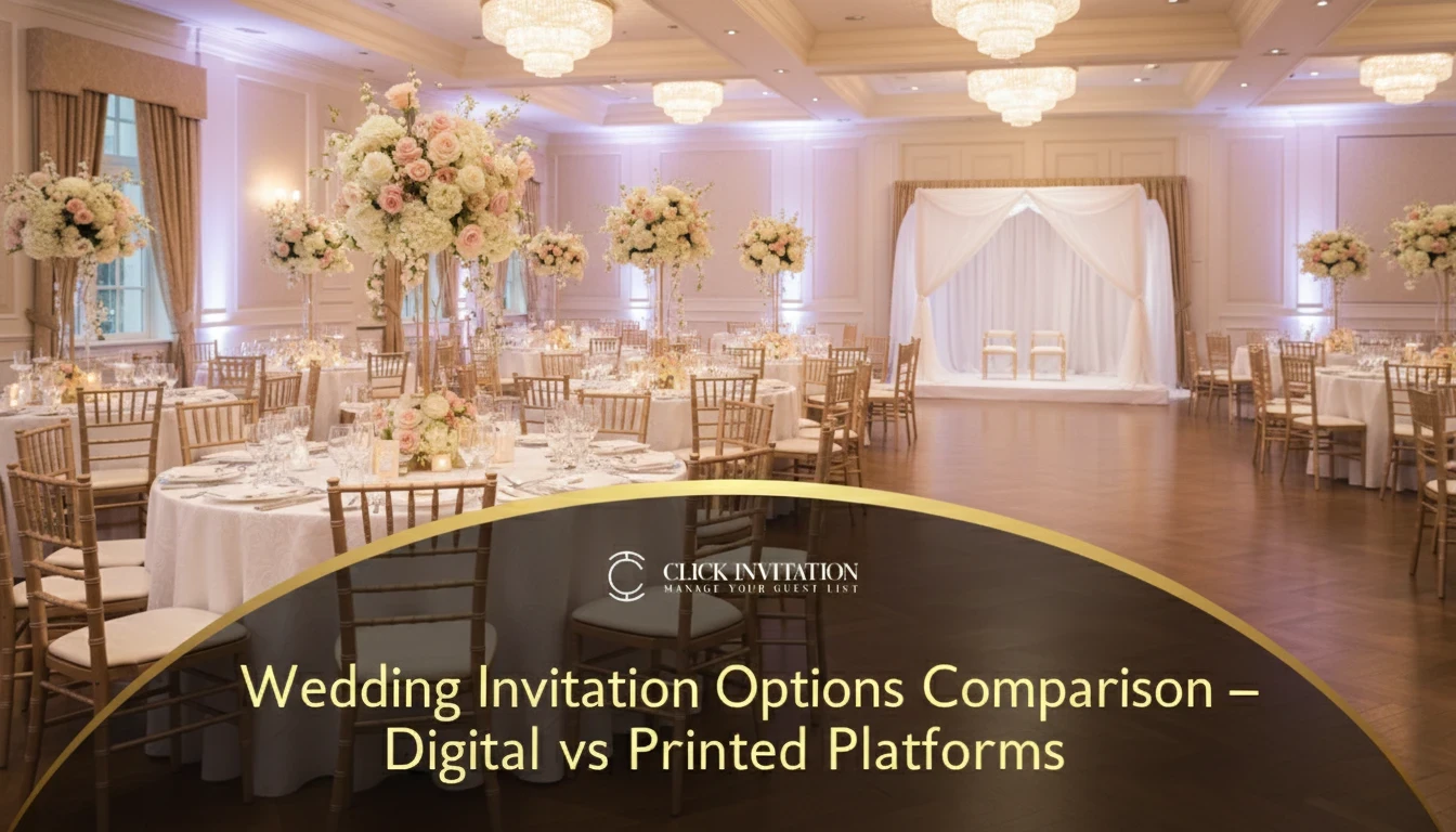 Wedding Invitation Options Comparison – Digital vs Printed Platforms