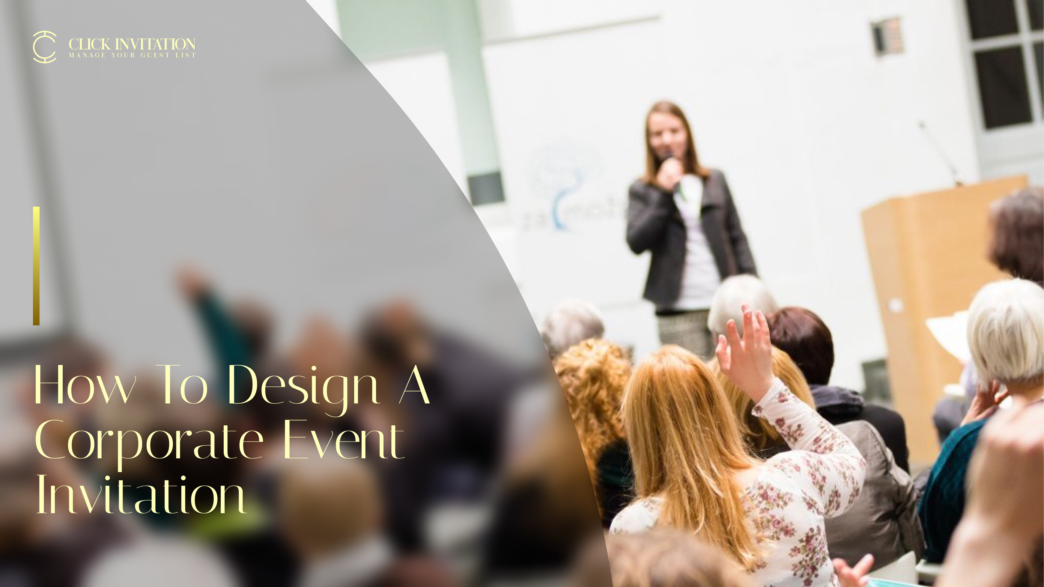 how to design a corporate event invitation