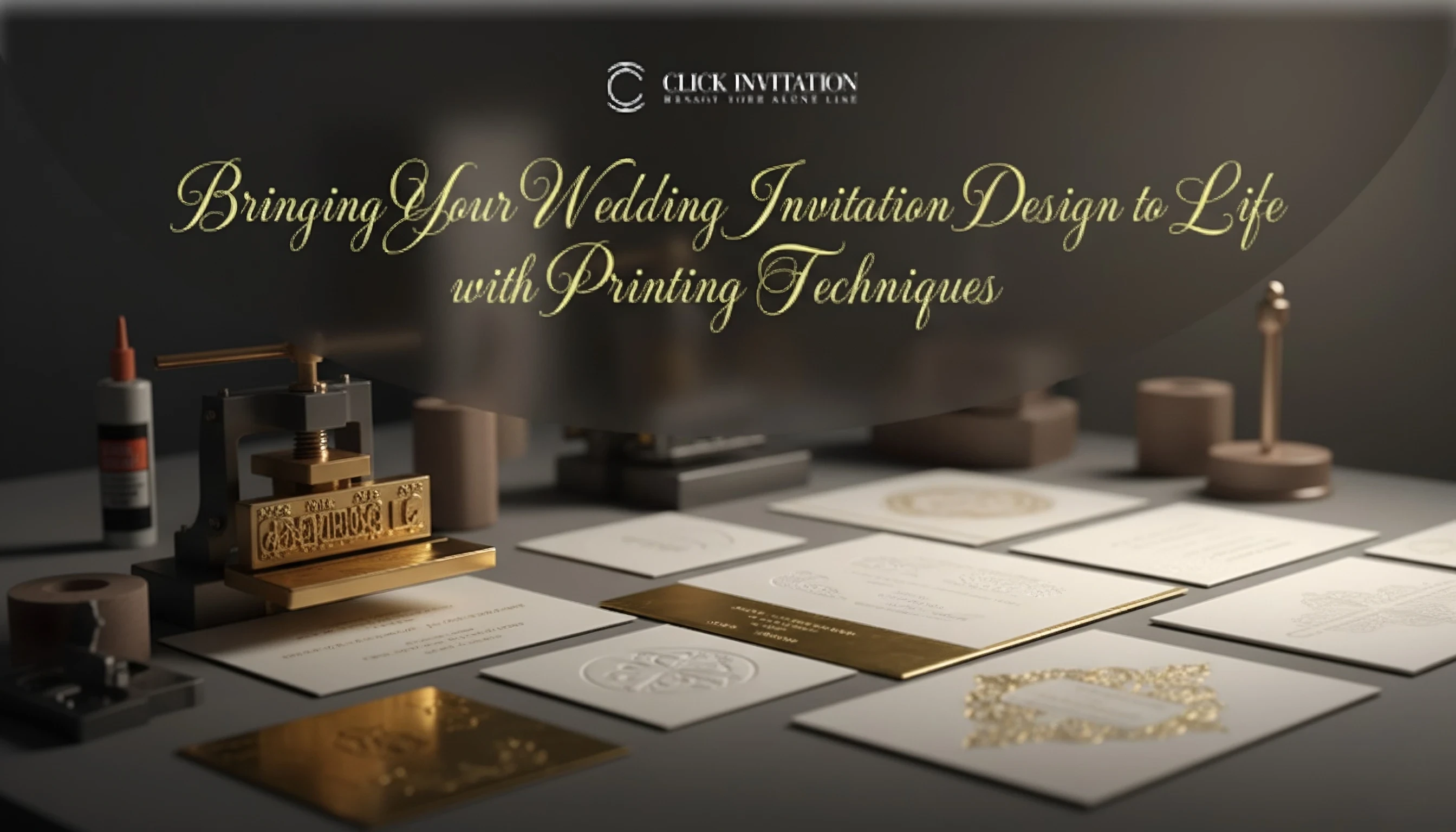 Bringing Your Wedding Invitation Design to Life with Printing Techniques