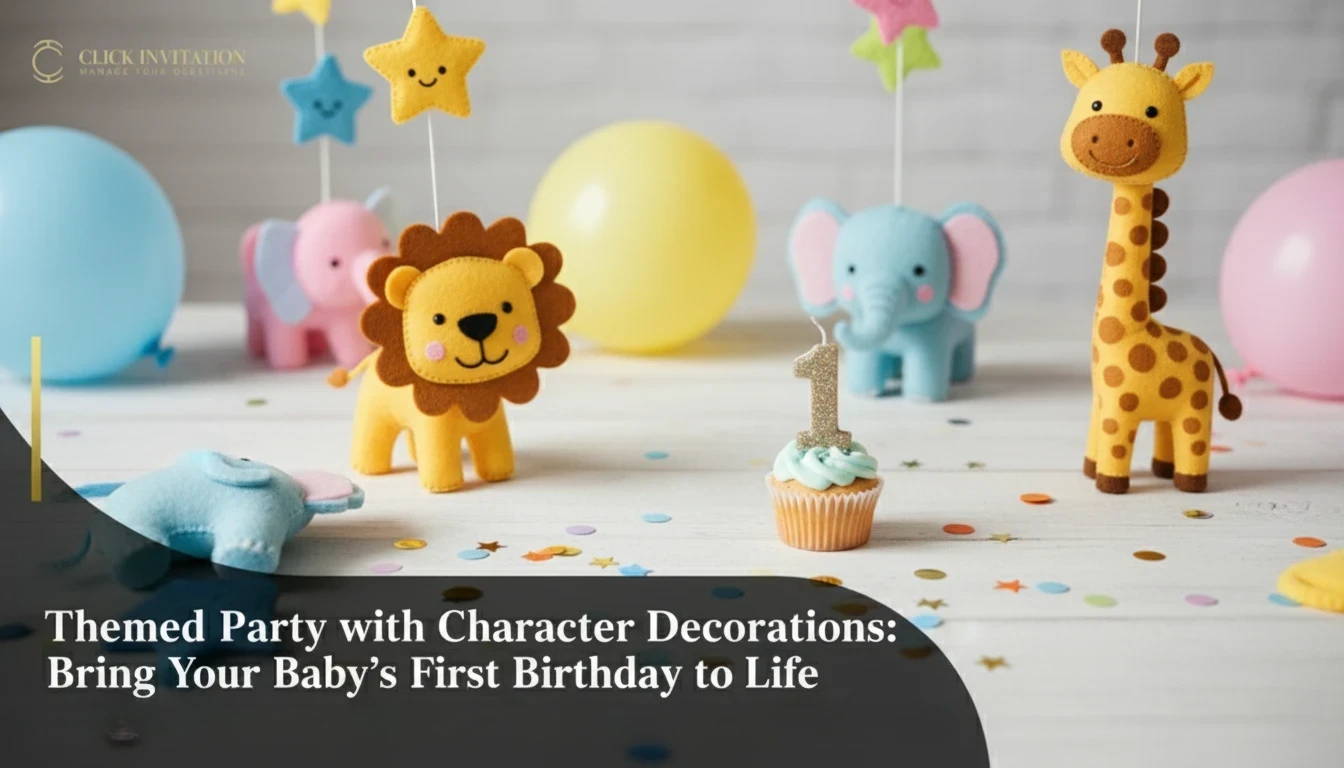 Themed Party with Character Decorations: Bring Your Baby’s First Birthday to Life