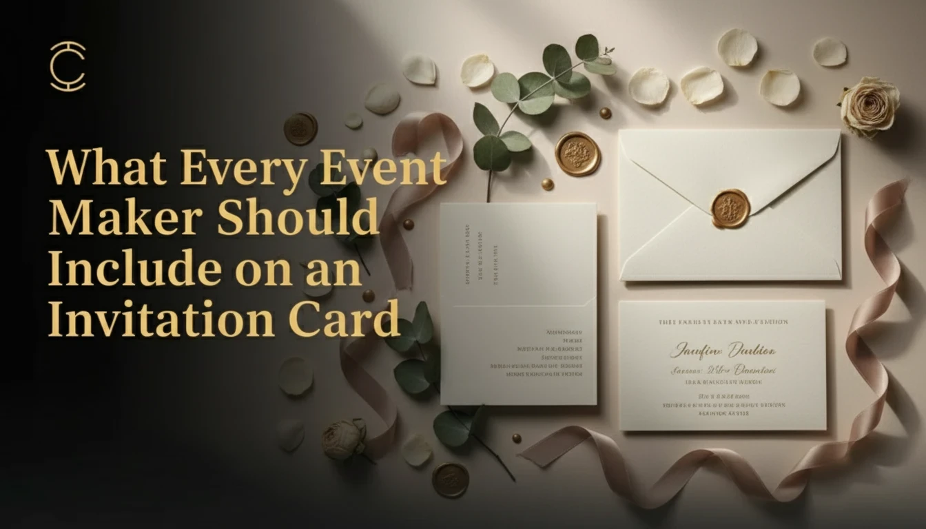 What Every Event Maker Should Include on an Invitation Card