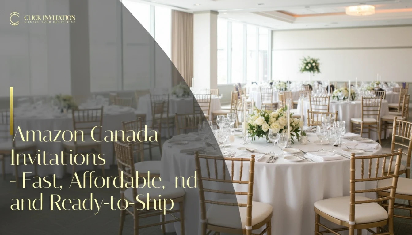 Amazon Canada Wedding Invitations – Fast, Affordable, and Ready-to-Ship