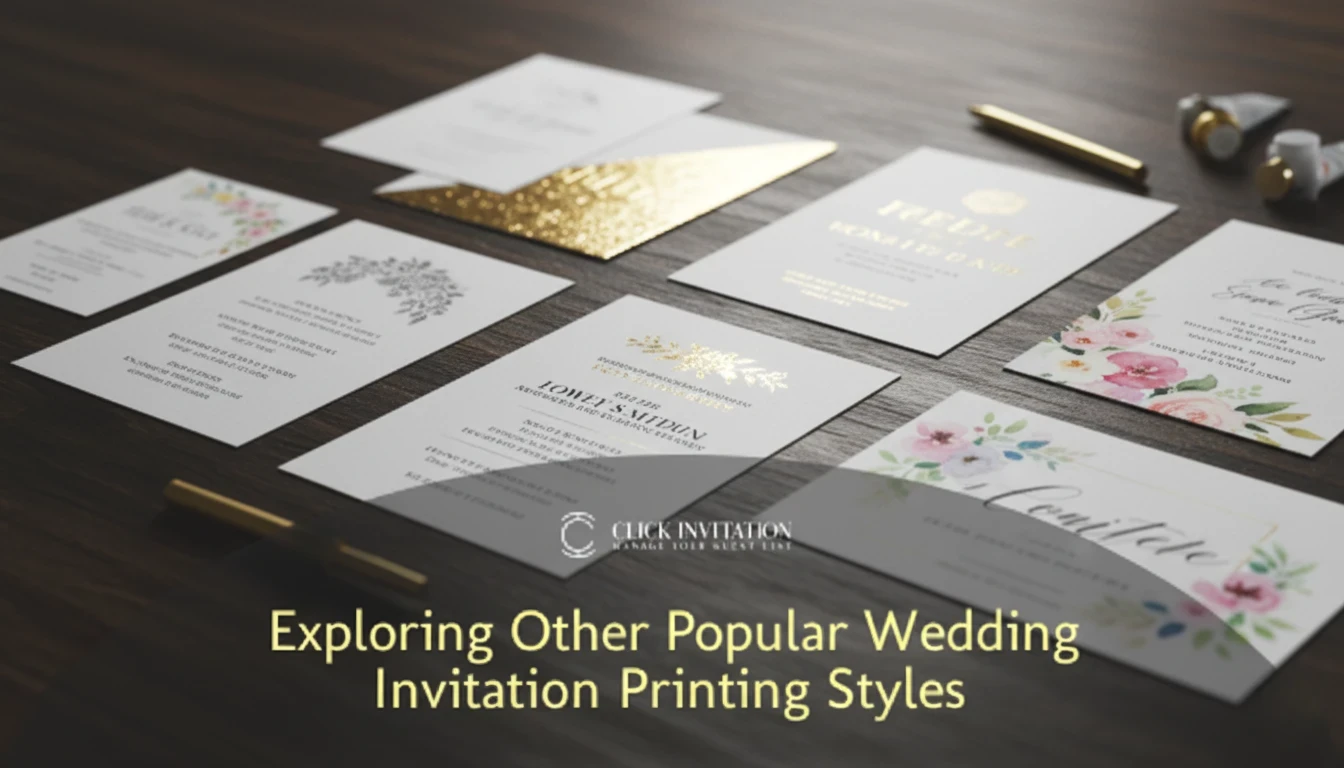 Exploring Other Popular Wedding Invitation Printing Styles