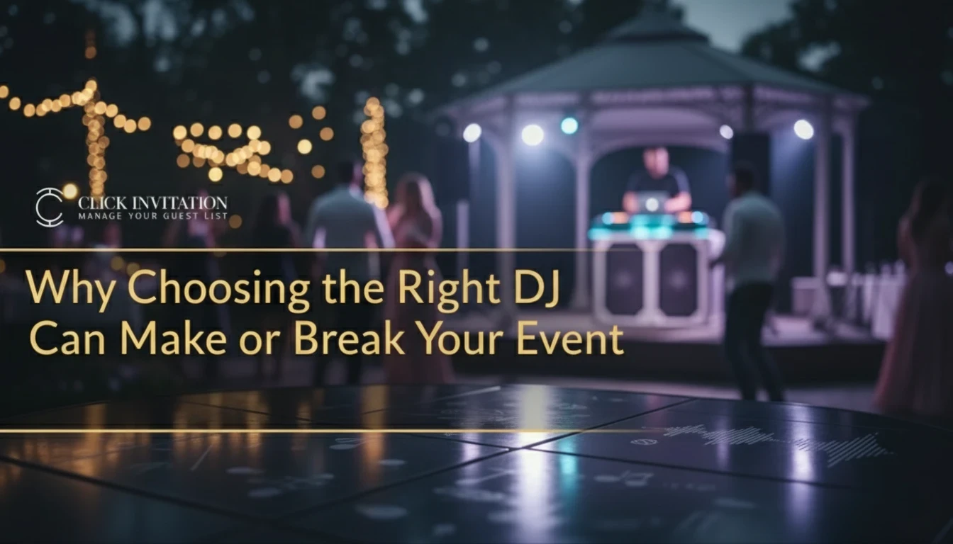 Why Choosing the Right DJ Can Make or Break Your Event