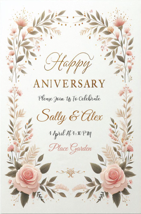 ANNIVERSARY 67 invitation template