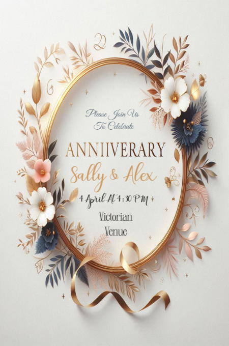 ANNIVERSARY 68 invitation template