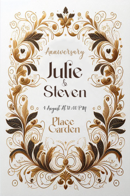 ANNIVERSARY 69 invitation template