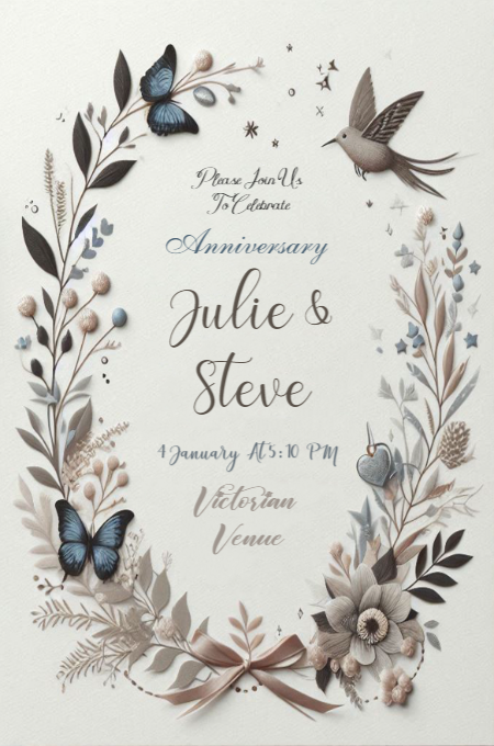 ANNIVERSARY 70 invitation template