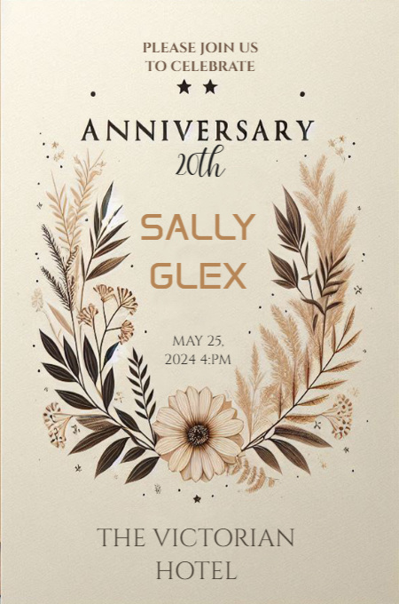 Anniversary 63 invitation template