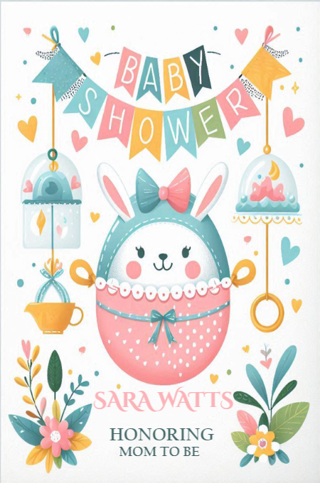 BABY SHOWER 68 invitation template