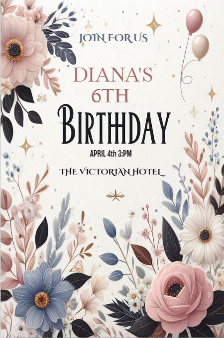 BIRTHDAY 25 invitation template
