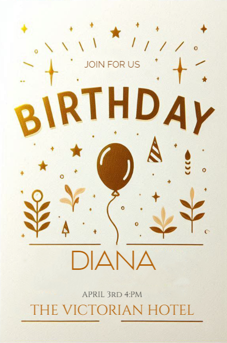 BIRTHDAY 30 invitation template