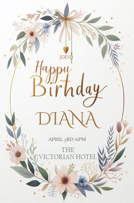 BIRTHDAY 32 invitation template