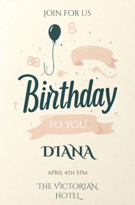 BIRTHDAY 33 invitation template
