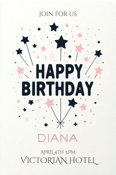 BIRTHDAY 35 invitation template