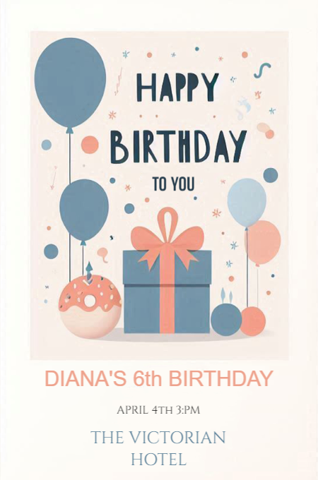 BIRTHDAY 36 invitation template