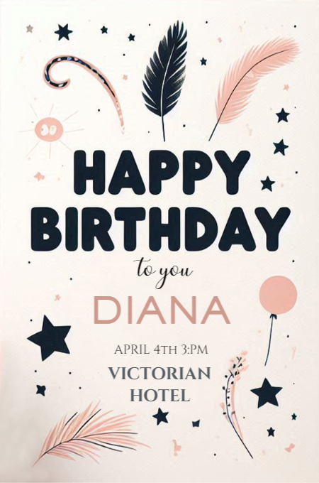 BIRTHDAY 37 invitation template