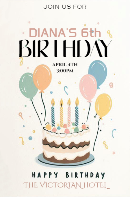 BIRTHDAY 44 invitation template