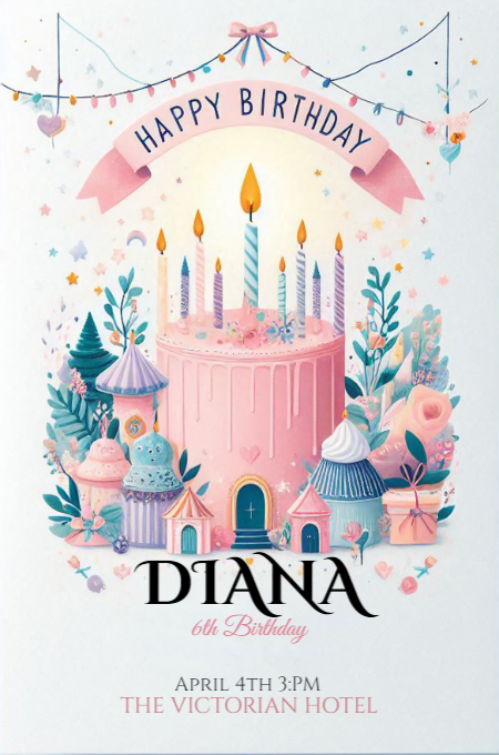 BIRTHDAY 66 invitation template