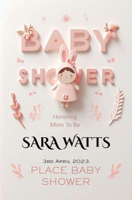 Baby Shower 101 invitation template