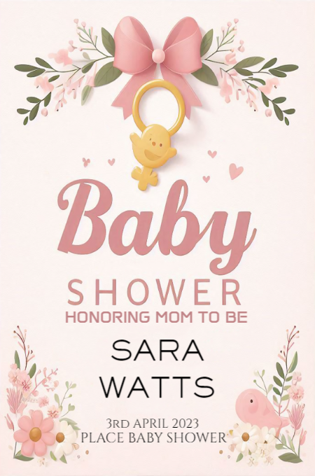 Baby Shower 111 invitation template