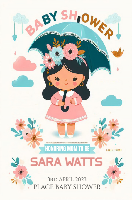 Baby Shower 112 invitation template