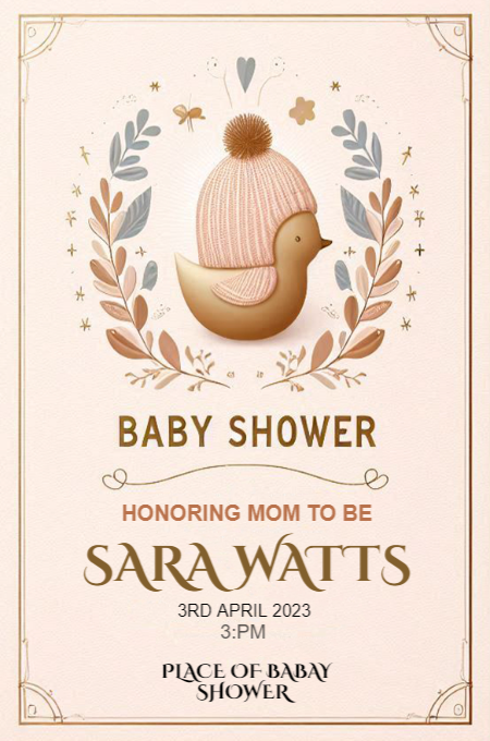 Baby Shower 63 invitation template
