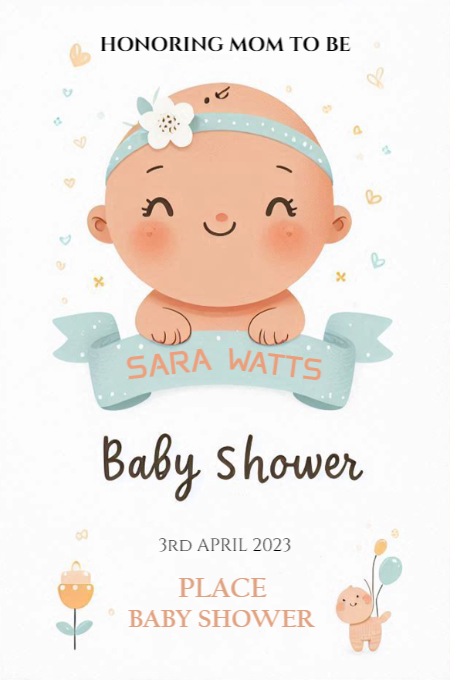 Baby Shower 73 invitation template