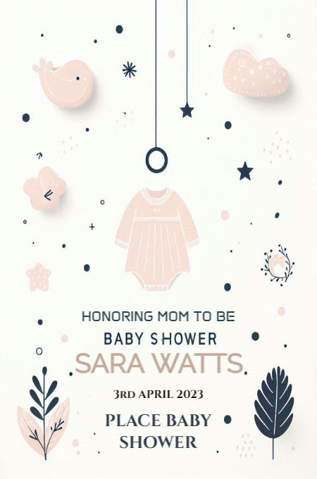 Baby Shower 77 invitation template
