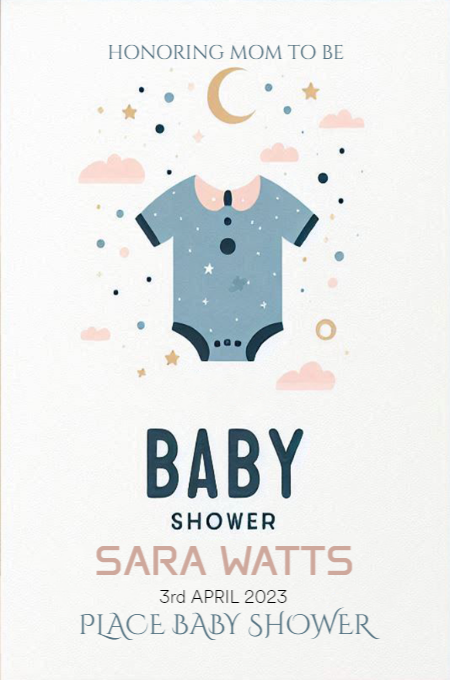 Baby Shower 79 invitation template